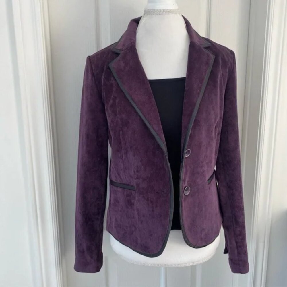 Larry Levine - Vintage Velveteen Purple Blazer